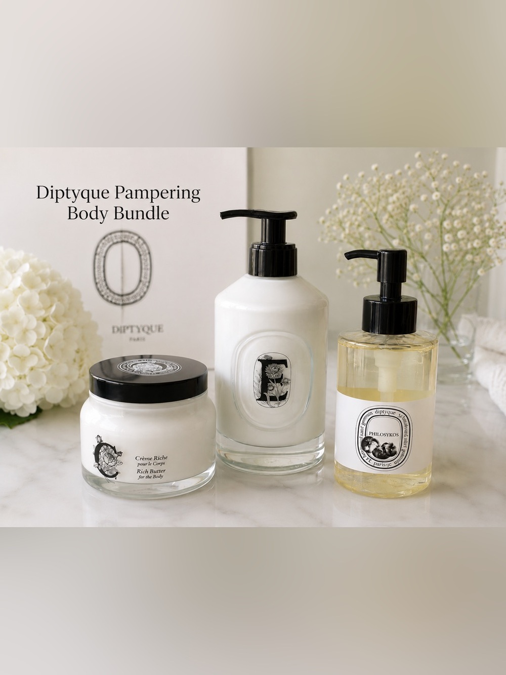 Diptyque Pampering Body Bundle NWT Retails $255 (3 PIECE SET)